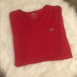Men's Lacoste V neck t-shirt
